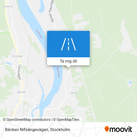 Bäcken Nifsängevägen karta