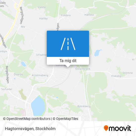 Hagtornsvägen karta