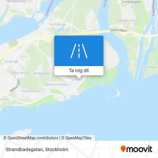 Strandbadsgatan karta