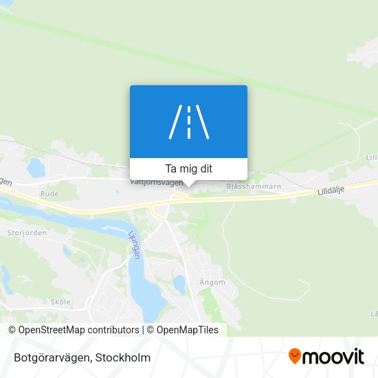 Botgörarvägen karta