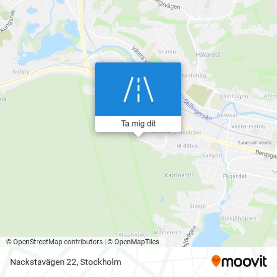 Nackstavägen 22 karta