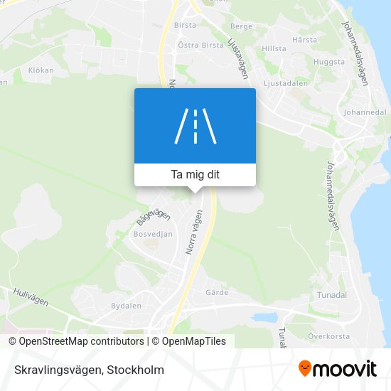 Skravlingsvägen karta