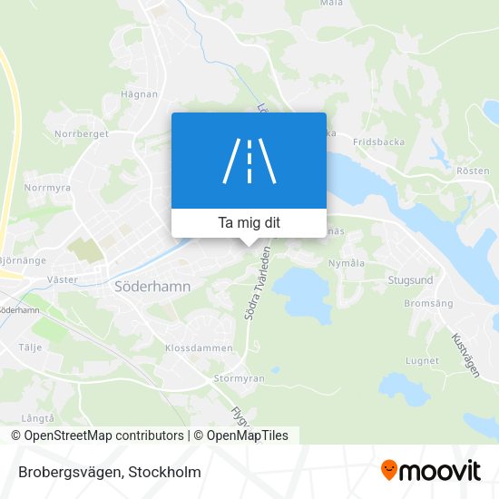 Brobergsvägen karta