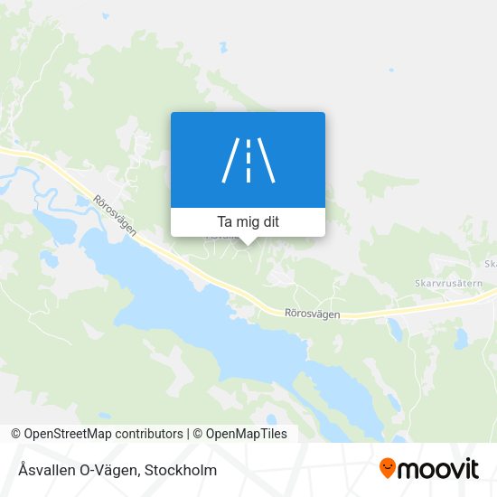 Åsvallen O-Vägen karta