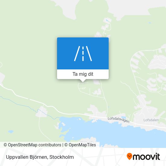 Uppvallen Björnen karta