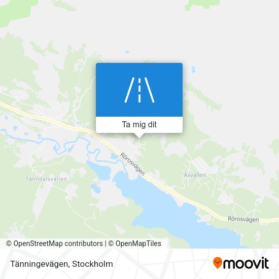 Tänningevägen karta