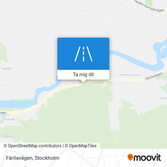 Färilavägen karta
