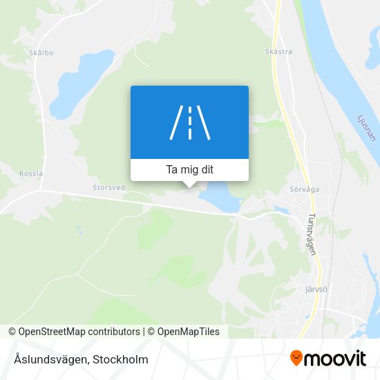 Åslundsvägen karta