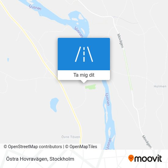 Östra Hovravägen karta
