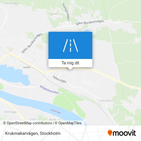 Krukmakarvägen karta