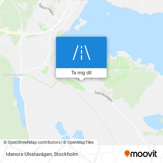 Idenors-Ulvstavägen karta