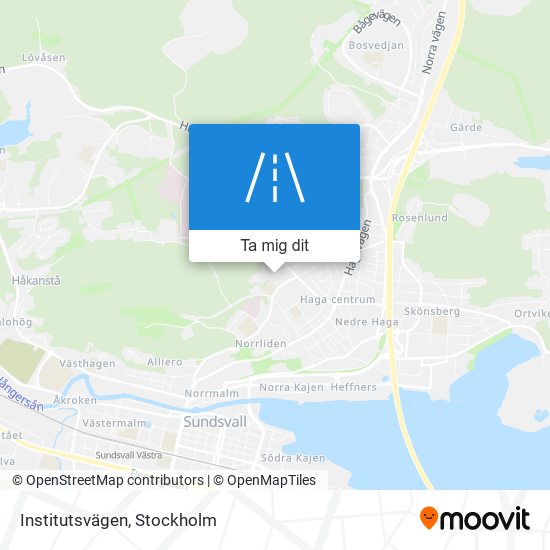 Institutsvägen karta