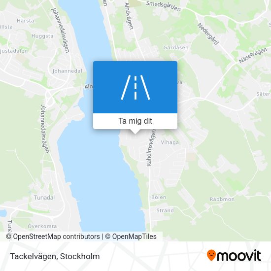 Tackelvägen karta