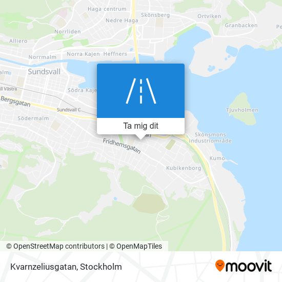 Kvarnzeliusgatan karta