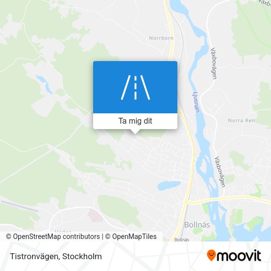 Tistronvägen karta