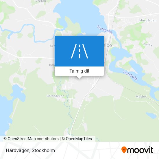Härdvägen karta