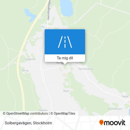 Solbergavägen karta