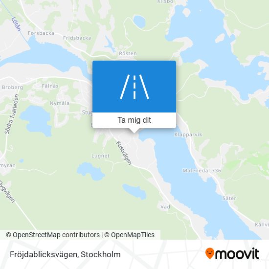 Fröjdablicksvägen karta