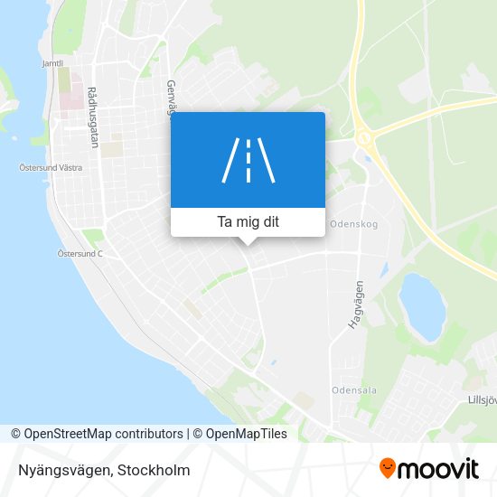 Nyängsvägen karta
