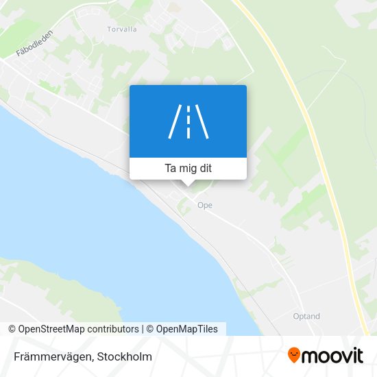 Främmervägen karta