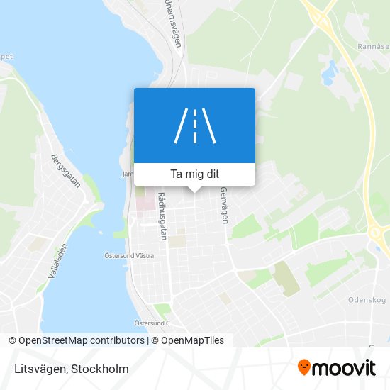 Litsvägen karta