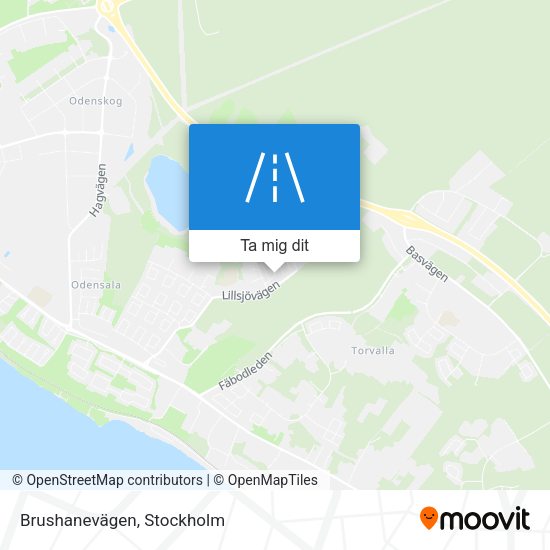 Brushanevägen karta