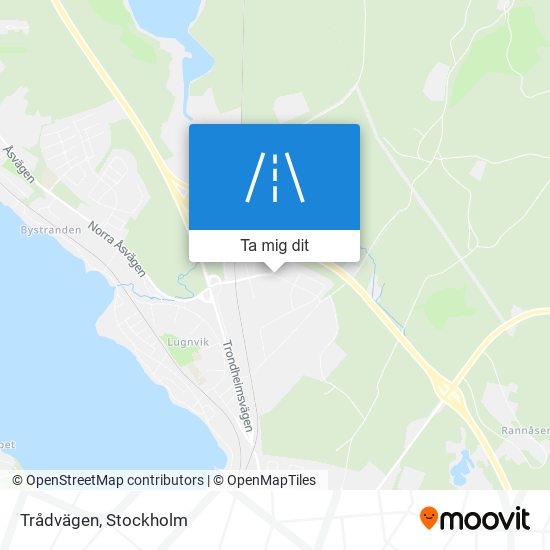 Trådvägen karta