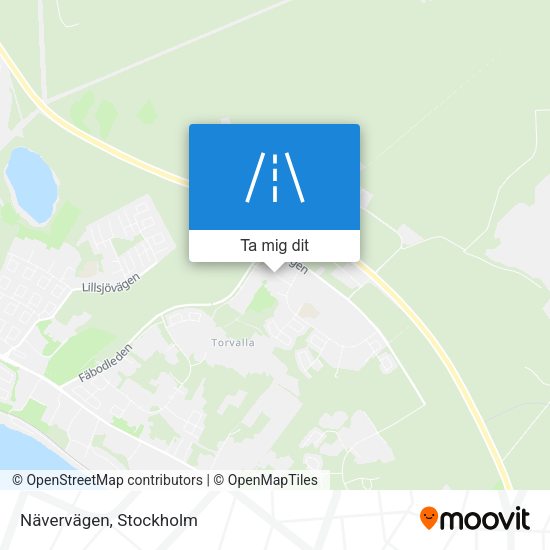 Nävervägen karta