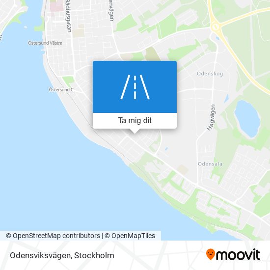 Odensviksvägen karta