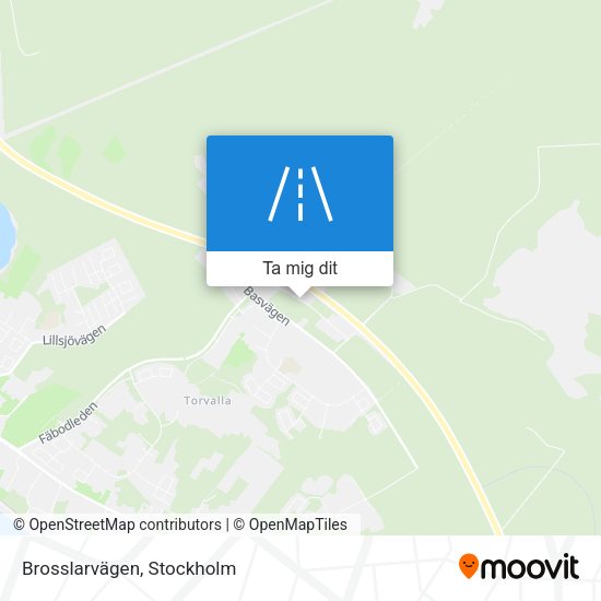 Brosslarvägen karta