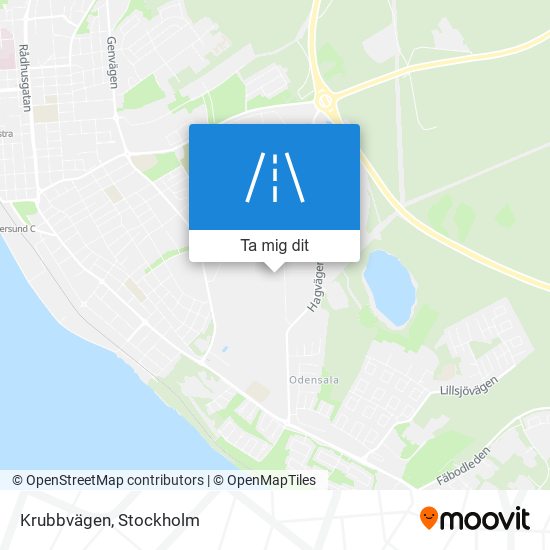 Krubbvägen karta