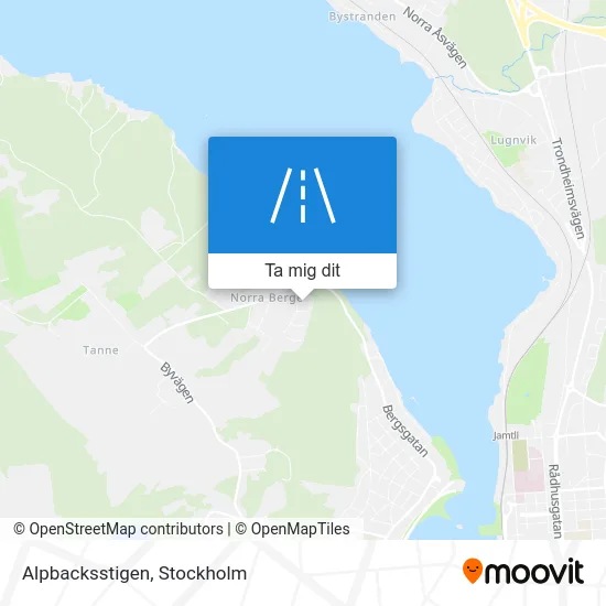 Alpbacksstigen karta