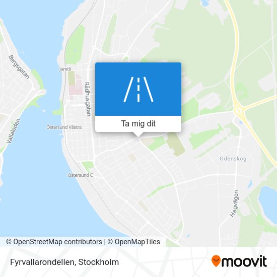 Fyrvallarondellen karta