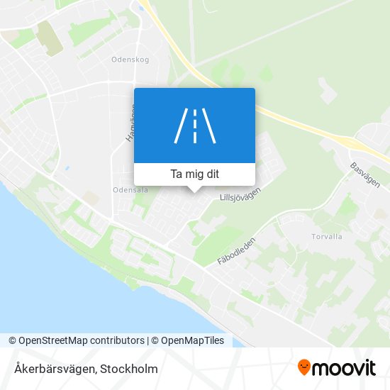 Åkerbärsvägen karta