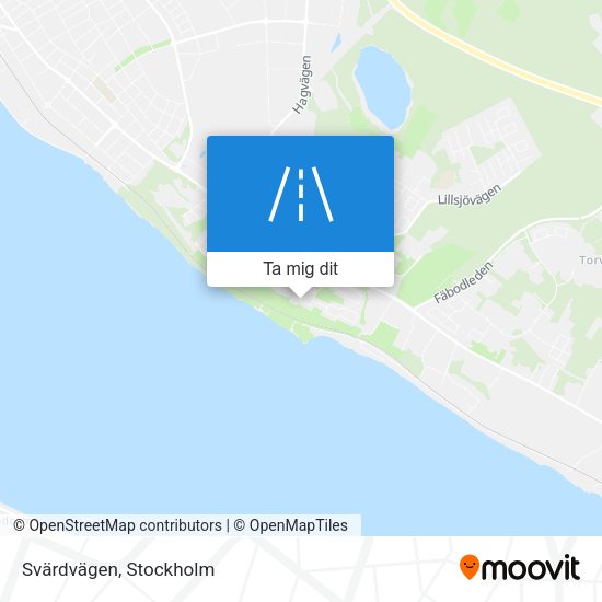 Svärdvägen karta