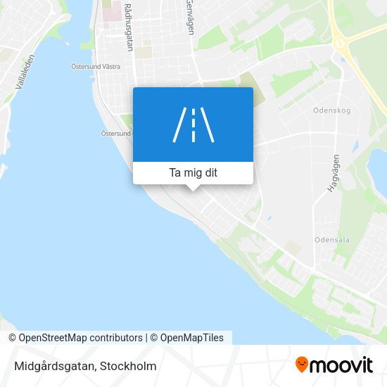 Midgårdsgatan karta
