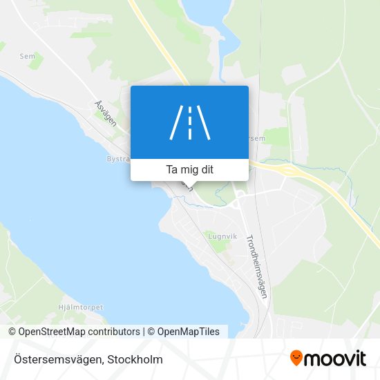 Östersemsvägen karta