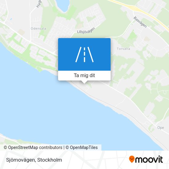 Sjömovägen karta
