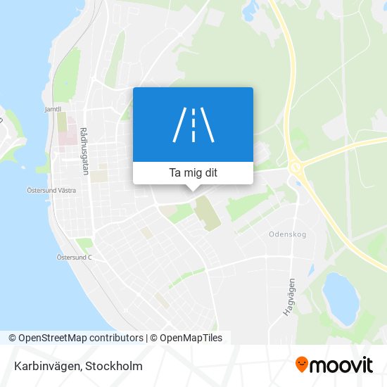 Karbinvägen karta