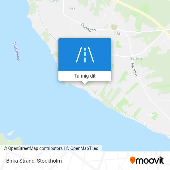 Birka Strand karta