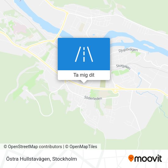 Östra Hullstavägen karta