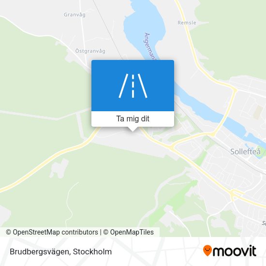 Brudbergsvägen karta