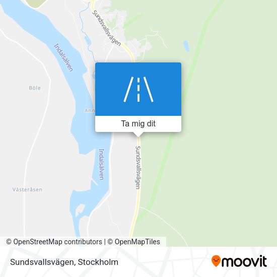 Sundsvallsvägen karta