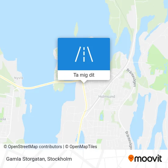 Gamla Storgatan karta