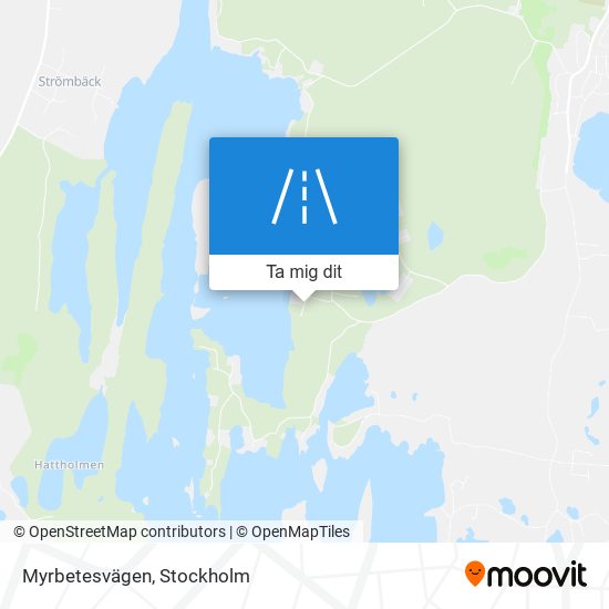 Myrbetesvägen karta