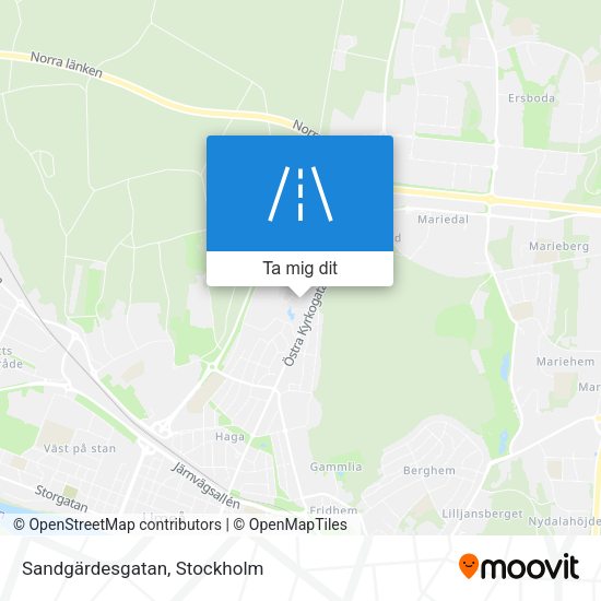 Sandgärdesgatan karta