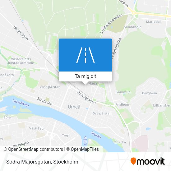 Södra Majorsgatan karta