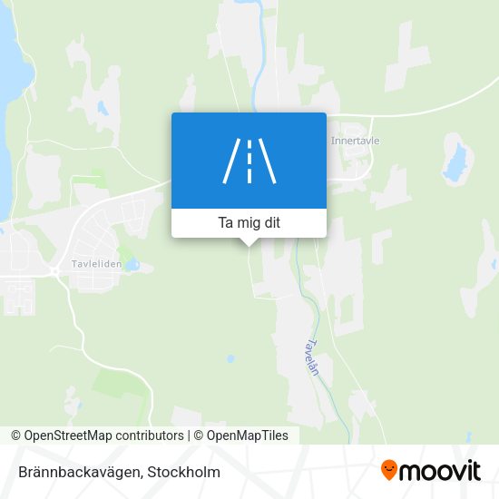 Brännbackavägen karta