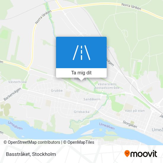 Basstråket karta
