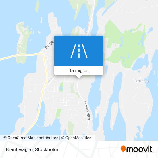 Bräntevägen karta